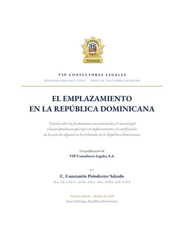 El Emplazamiento en la República Dominicana — Tratado de Derecho Procesal Civil
