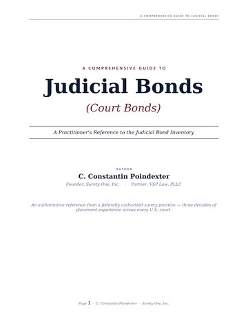 A Comprehensive Guide to Judicial Bonds (Court Bonds)