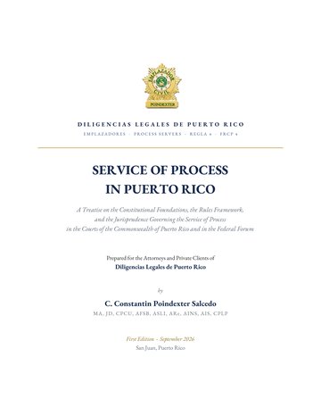 Service of Process in Puerto Rico
